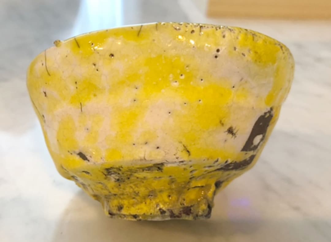 【人気・一点物】青木良太　黄卵色岩漿楽盃