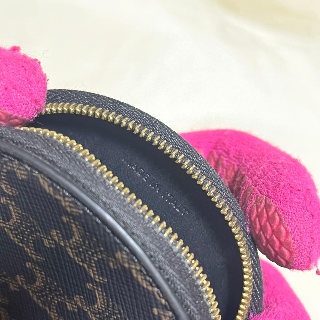 【希少・美品】 セリーヌ CELINE ケース マカダム 丸型 正規品