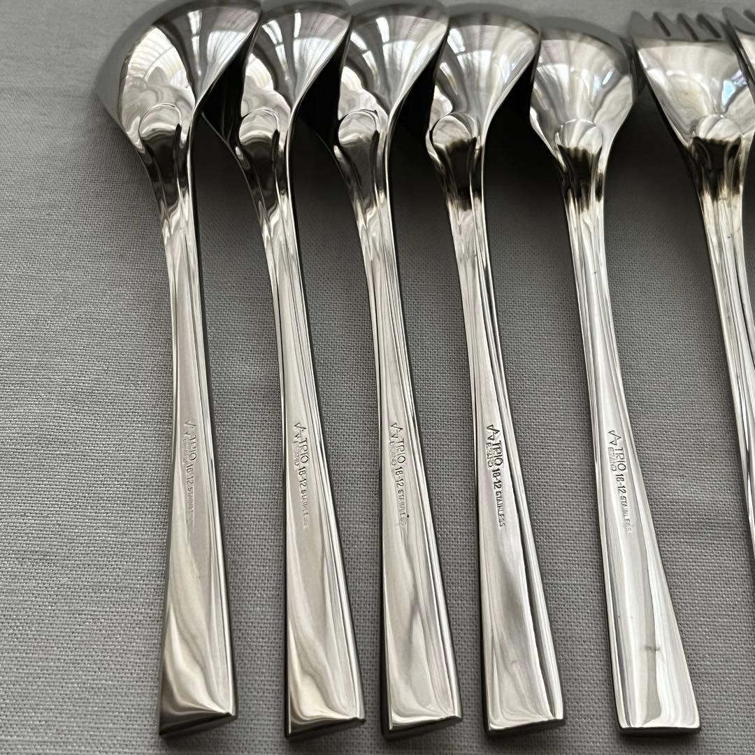大泉物産 トリオ ラプソディー 18-12 中古品 カトラリー 15本 ナイフ