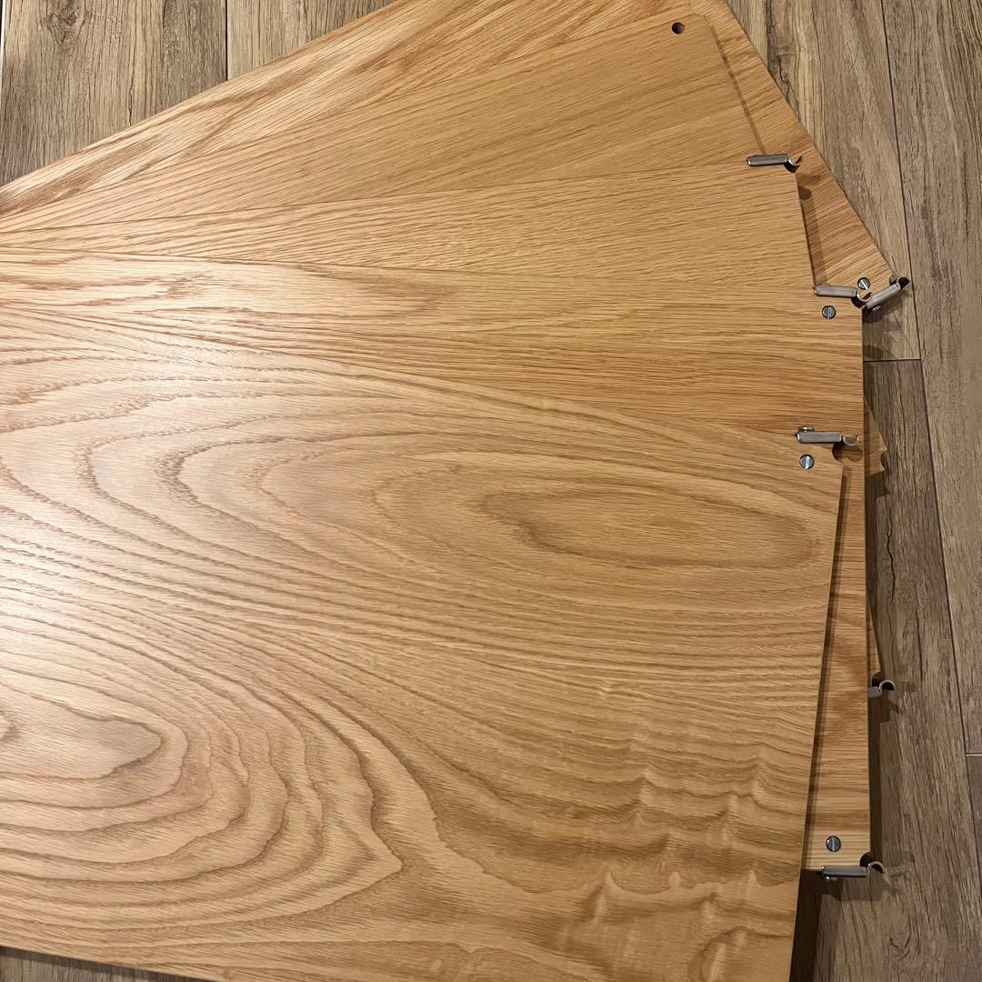 ステンレスユニットシェルフ オーク材棚のみ　ワイド　幅86cm 無印良品