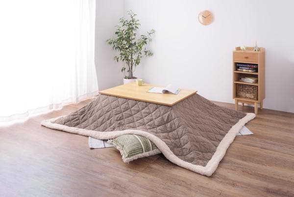 おしゃれ さらさら ふかふか 長方形 暖かい こたつ布団 ブラウン