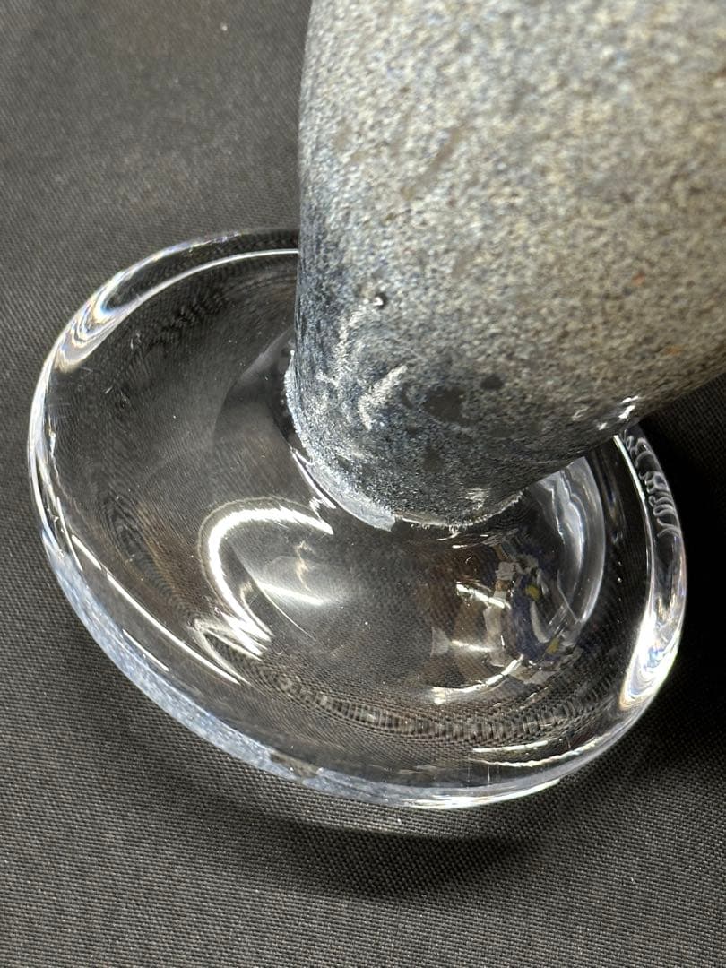 【USED？美品】KOSTA BODA コスタボダ　花瓶　シェル　オムナイト