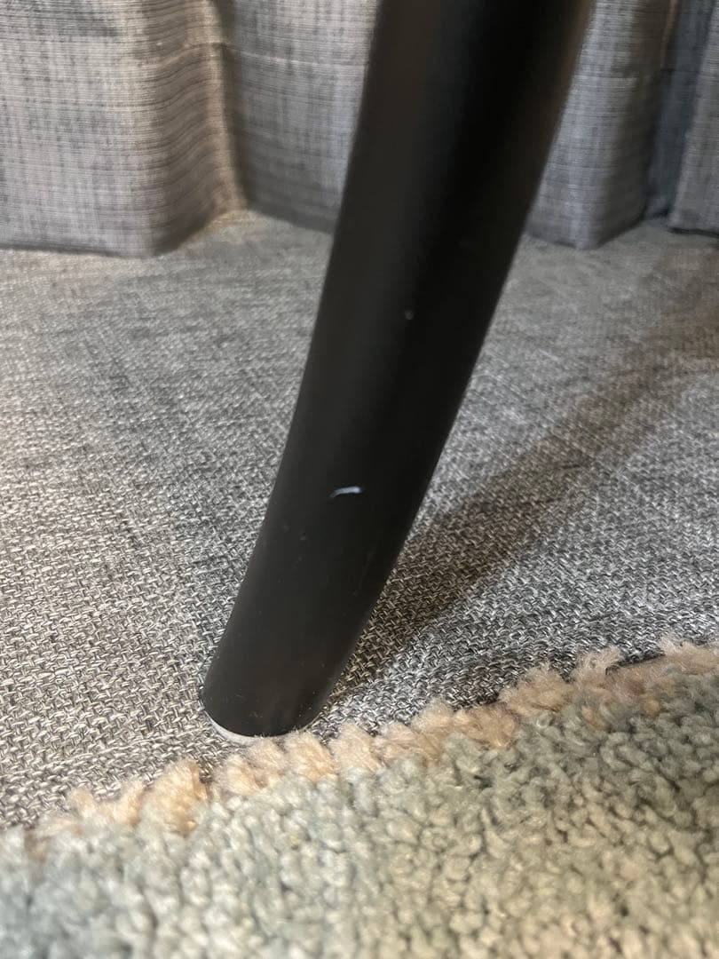 ④クラッシュゲート クロスバック ダイニングチェア ブラック