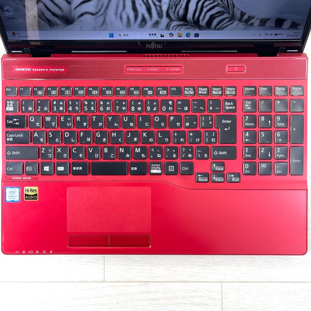 富士通 第8世代 i7 新品SSD512＋HDD メモリ16 ノートパソコン