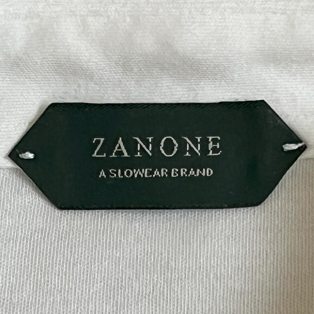 ZANONE ザノーネ ピマコットン ロングスリーブ ポロシャツ 白