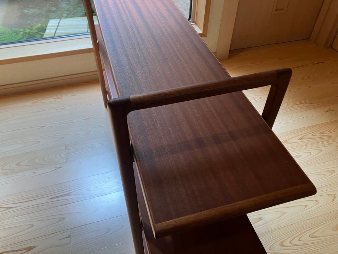 キャビネット　シェルフ　朝日木材加工　日本製　　　チーク　北欧ビンテージ　飾り棚