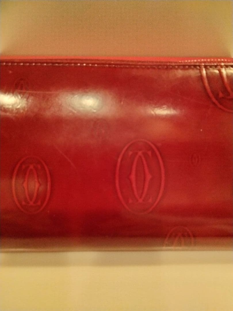 Cartier レッド 長財布 箱付き
