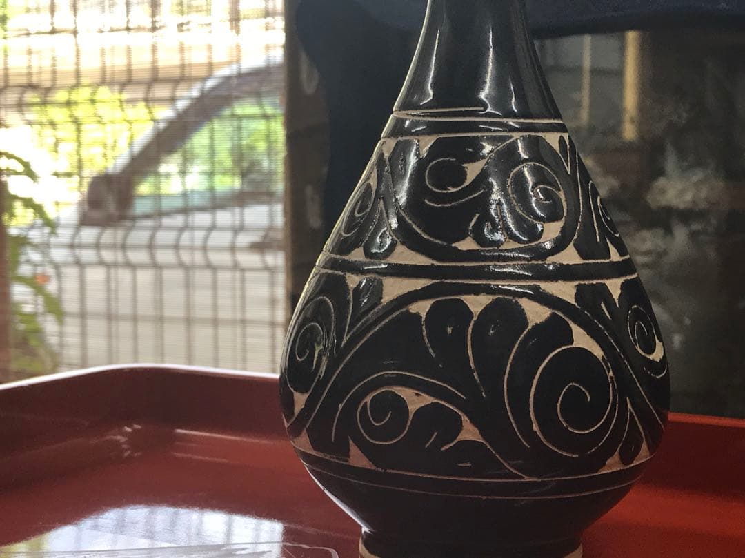 中国アンティーク？ 磁州窯？ 高麗磁？李朝？ 玉壺春 花瓶