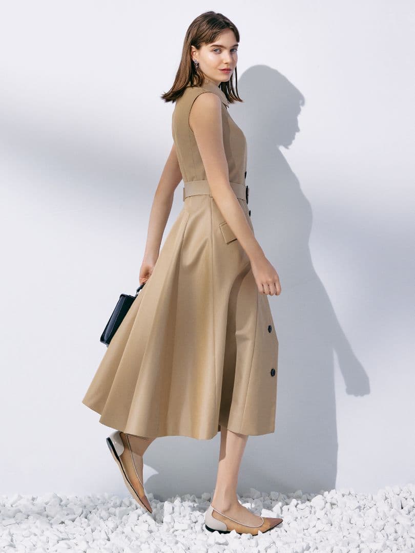 2023SS Aveniretoile ウエストベルトシャツワンピース