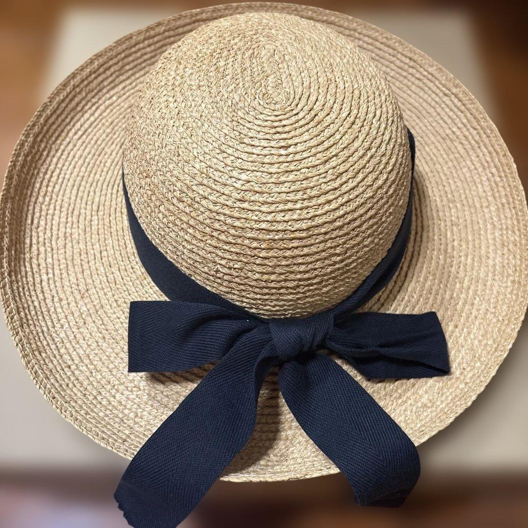 6割引　新品　ヘレンカミンスキー　麦わら帽子　リボン　タグ　箱付き