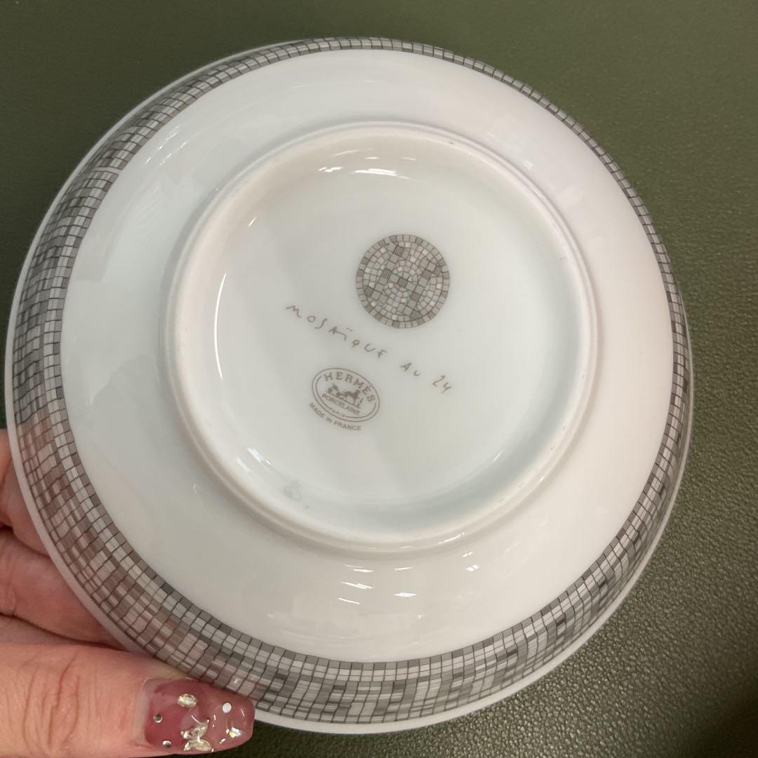 H6392 HERMES モザイク　茶碗　ボウル　2個セット