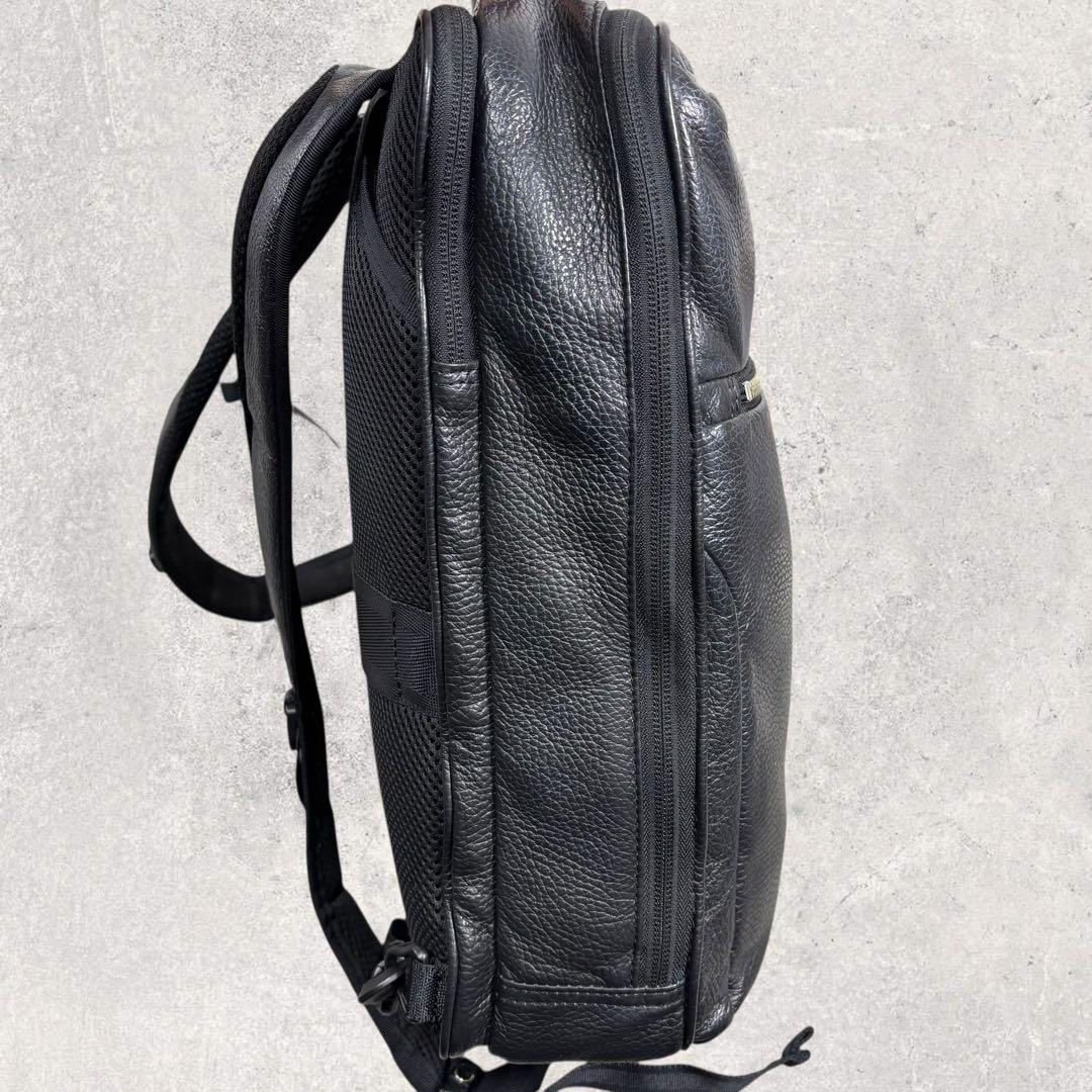 タッツンultima TOKYO レザー ビジネスリュック 2way 黒