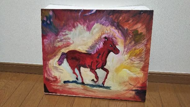 赤兎馬  油絵   【送料無料】