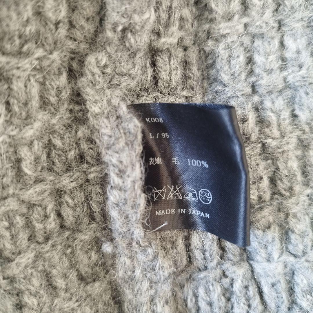 定価13.2万✨️ 完売品 AKM ニットダッフルコート Lサイズ グレー