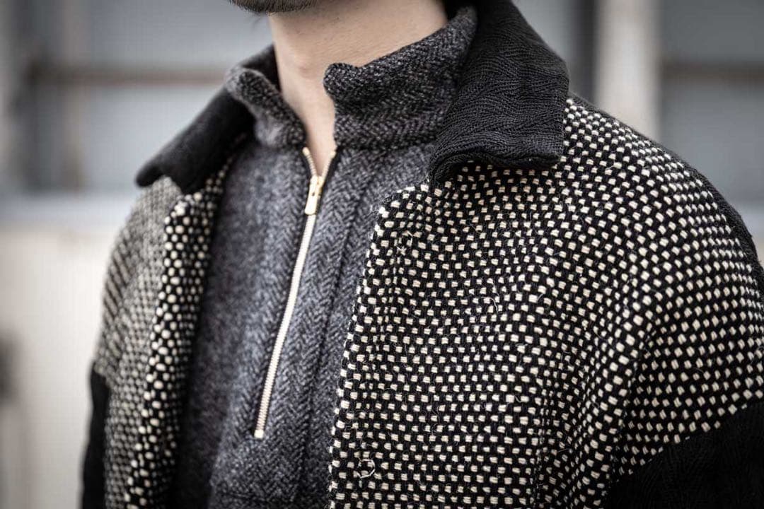 ジェフリービースモール geoffrey b.small ハーフジップセーター