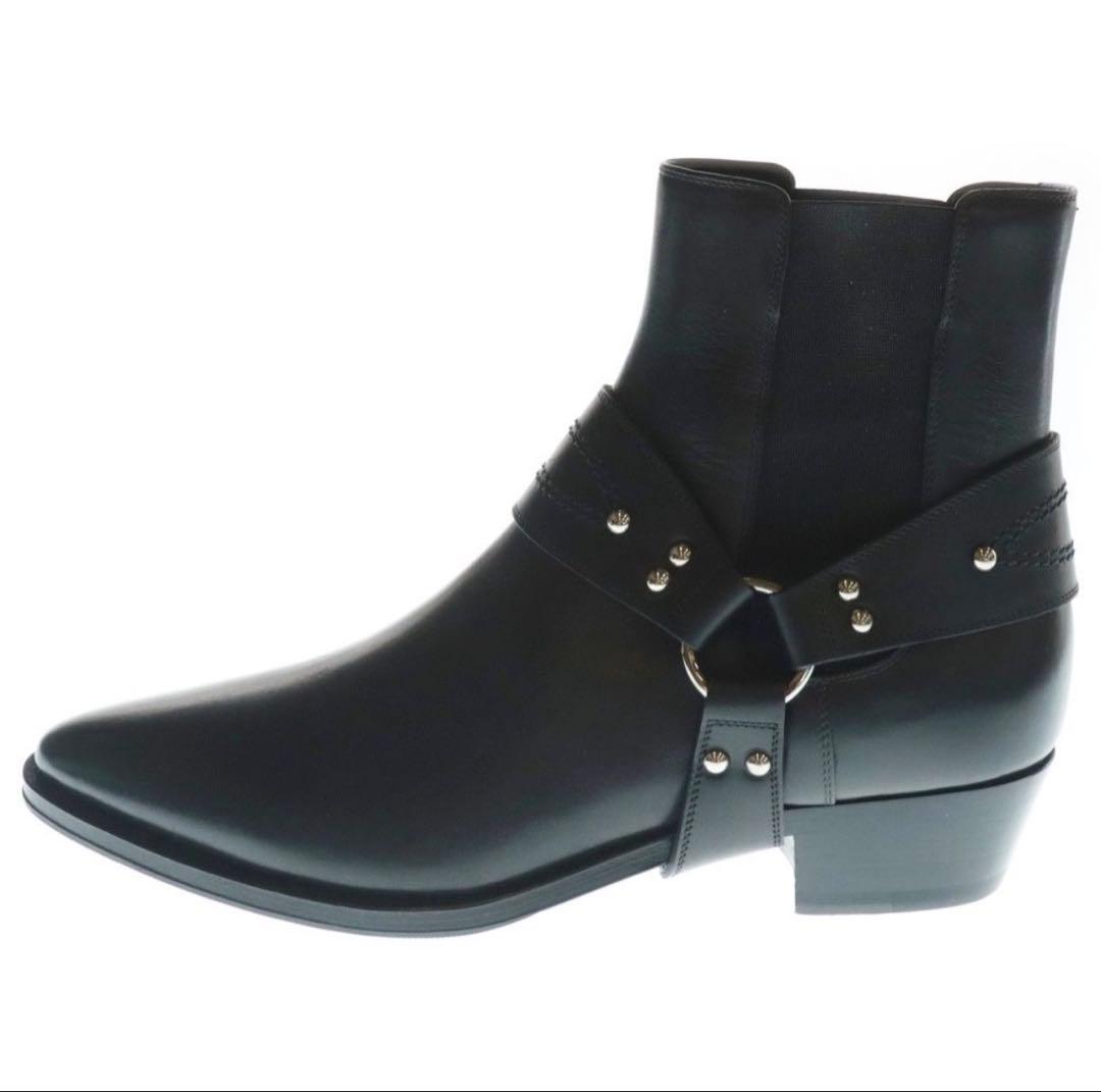 CELINE（セリーヌ） サイドゴア ハーネス チェルシーブーツ ブラック