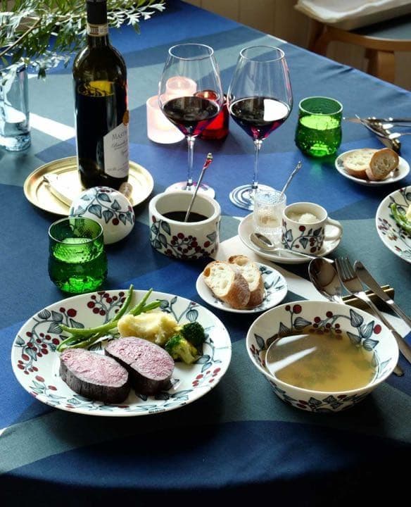 【新品　2枚】アラビア　ルノ フロストベリー　17cm　ボウル　記念ロゴ