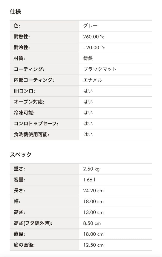 新品未使用 STAUB ストウブ ワナベ　M 18㎝ グレー　WaNABE