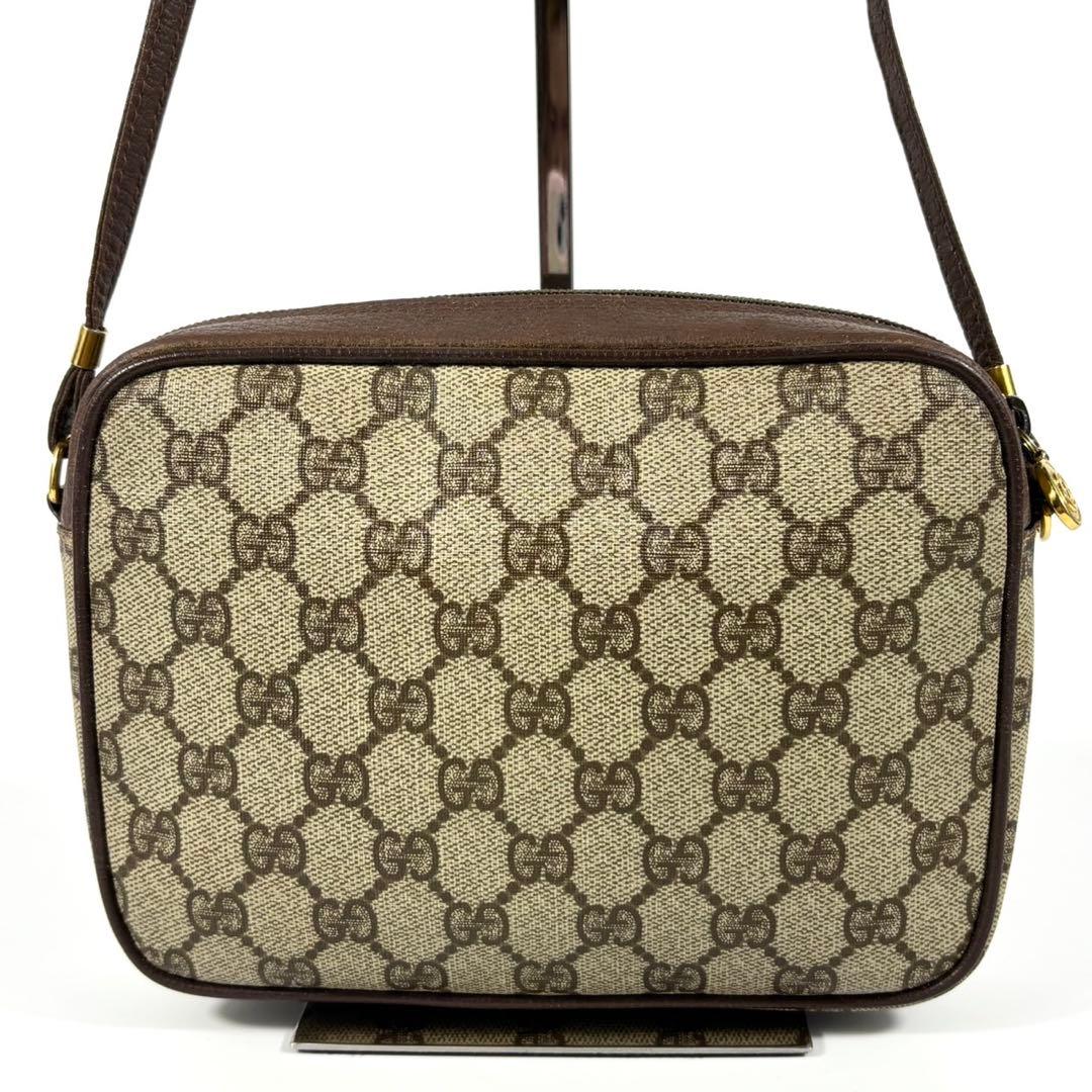 ✨美品✨グッチ ショルダーバッグ GGスプリーム インターロッキング PVC 茶