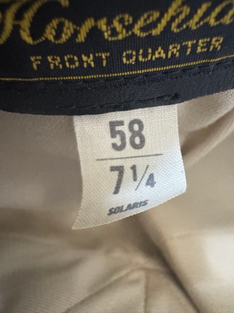 SOLARIS & CO. ブラックレザーキャスケット