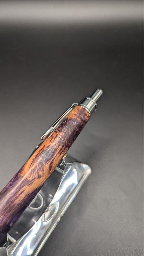 129ペン工房翌檜　スタビライズドウッドバーチバール　木軸シャーペン　ボールペン