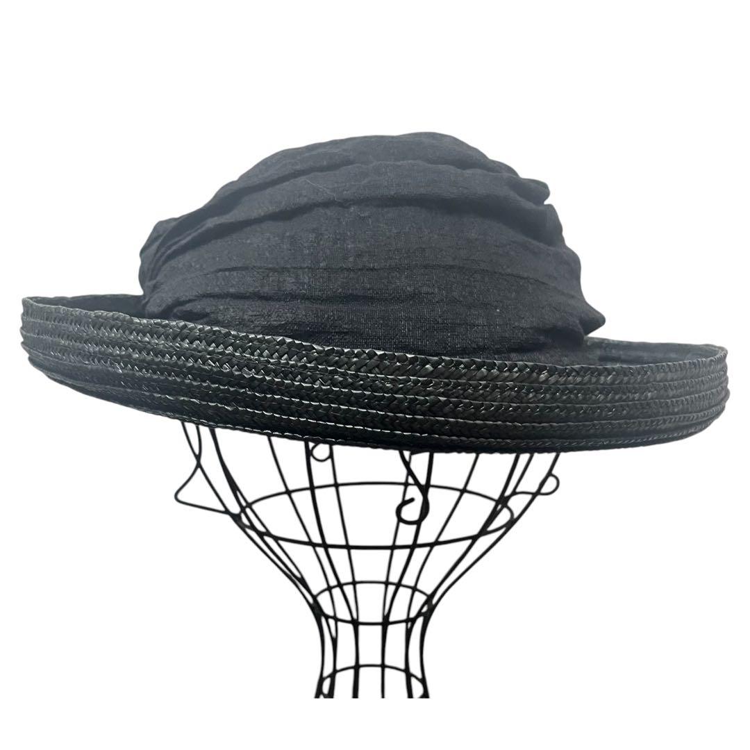 Ｙ'ｓ　ヨウジヤマモト　ワイズ　帽子　BLACK 変形　異素材　透け感