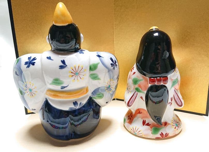 九谷焼 虚空蔵窯 雛人形 4寸 立雛