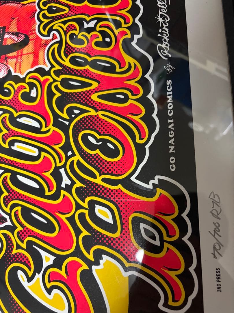 ロッキンジェリービーン　CUTIE HONEY シルクスクリーンポスター