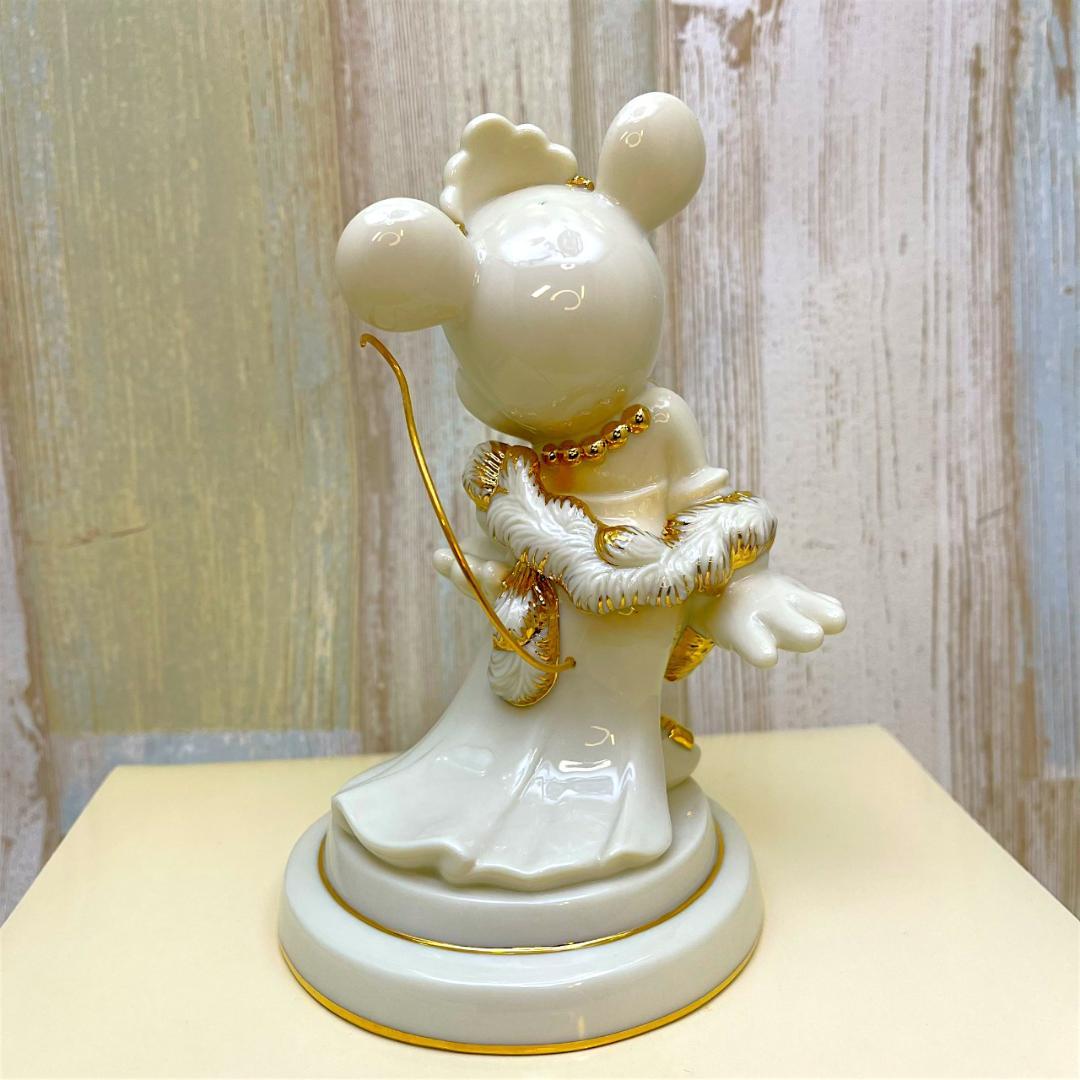 ミニーマウス 正装 ドレスコード 金 陶器製 フィギュア★レノックス LENOX