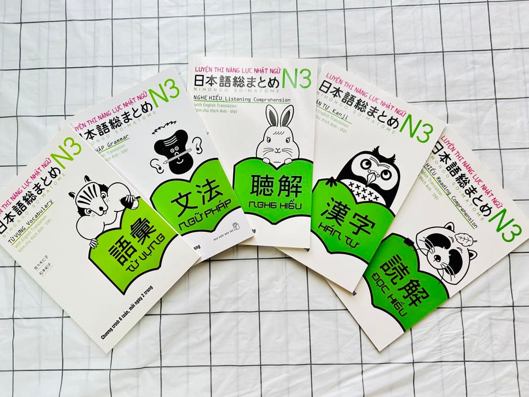 SOMATOME N3 新品 日本語総まとめN3（ベトナム語・英語版）5冊セット