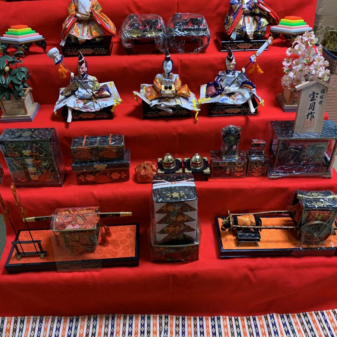 ひな祭り　雛壇 7段飾り　弥生宝月作　ほぼ美品