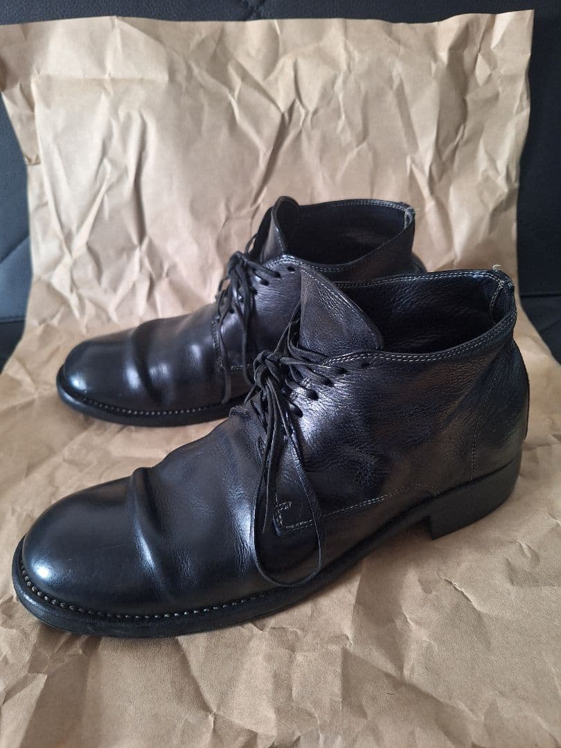 guidi　アンクルブーツ　グイディ　レースアップ　ベビーカーフ 42