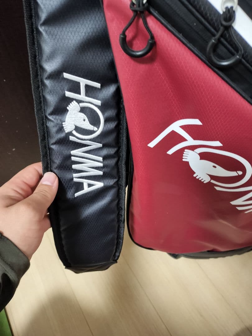 HONMA ゴルフバッグ 防水 黒赤　euモデル　14分割