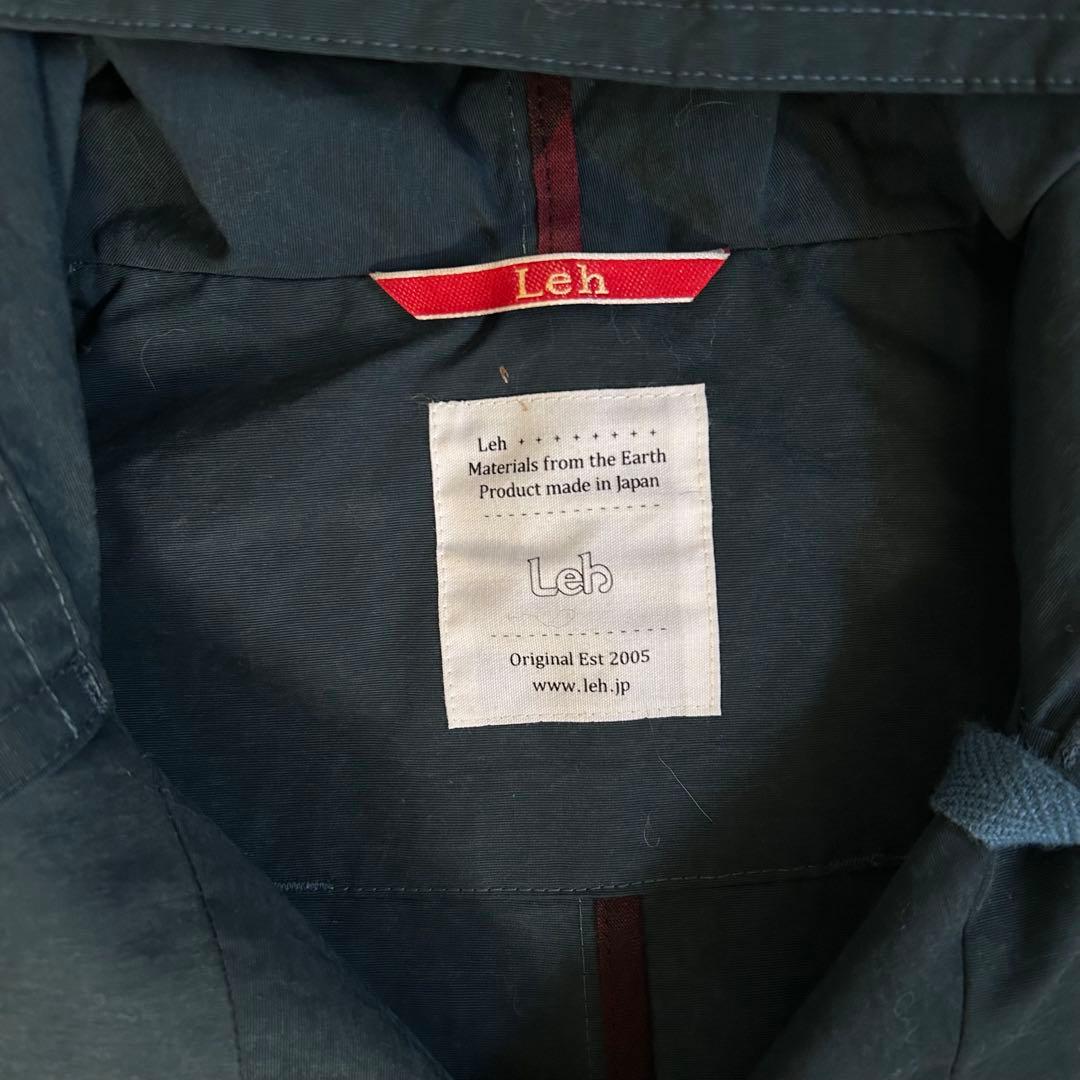 Leh ダークブルー オーバーコート Mサイズ ネイビー