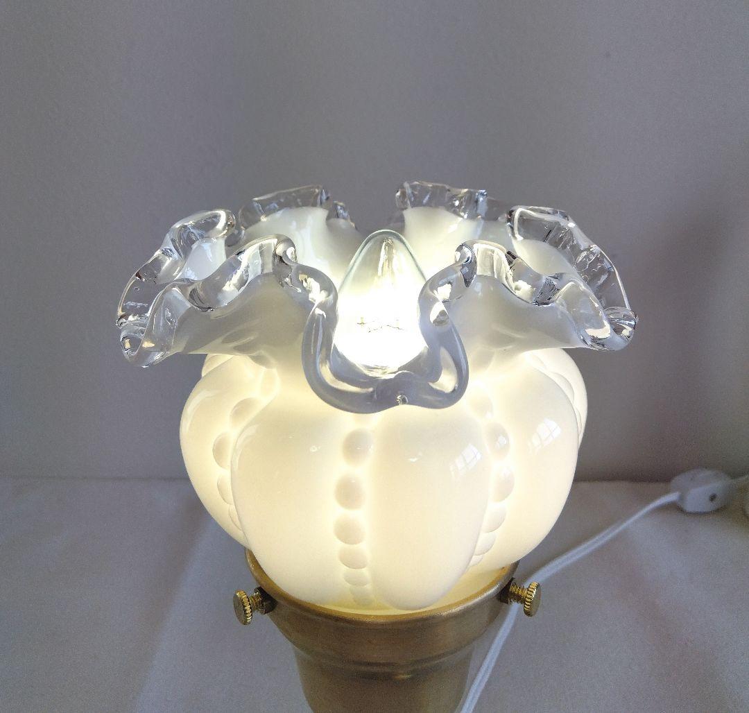 フェントン☆シルバークレスト ラッフルシェードランプ