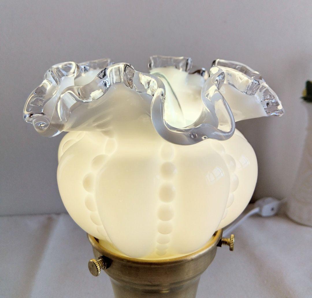 フェントン☆シルバークレスト ラッフルシェードランプ