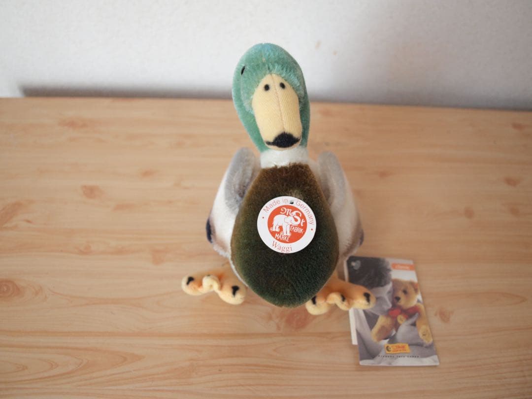 【Deadstock】Steiff Waggi Erpel カモ ぬいぐるみ