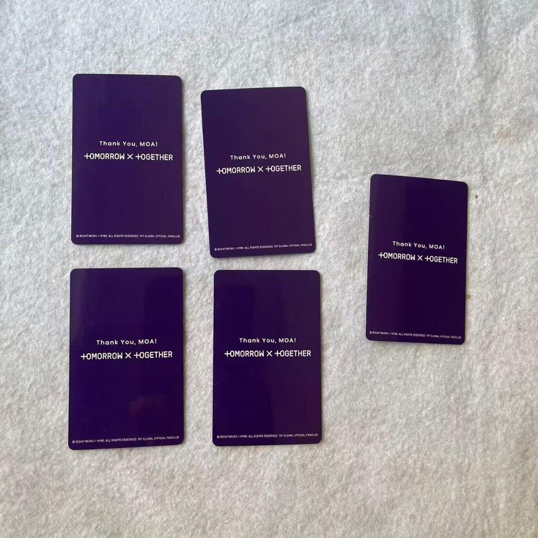 TXT トゥバ 2024 アンケ一ト FC トレカ 5枚