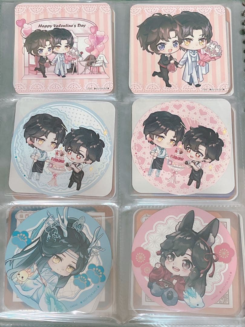 魔道祖師　コースター　公式茶屋　旧柄　46枚