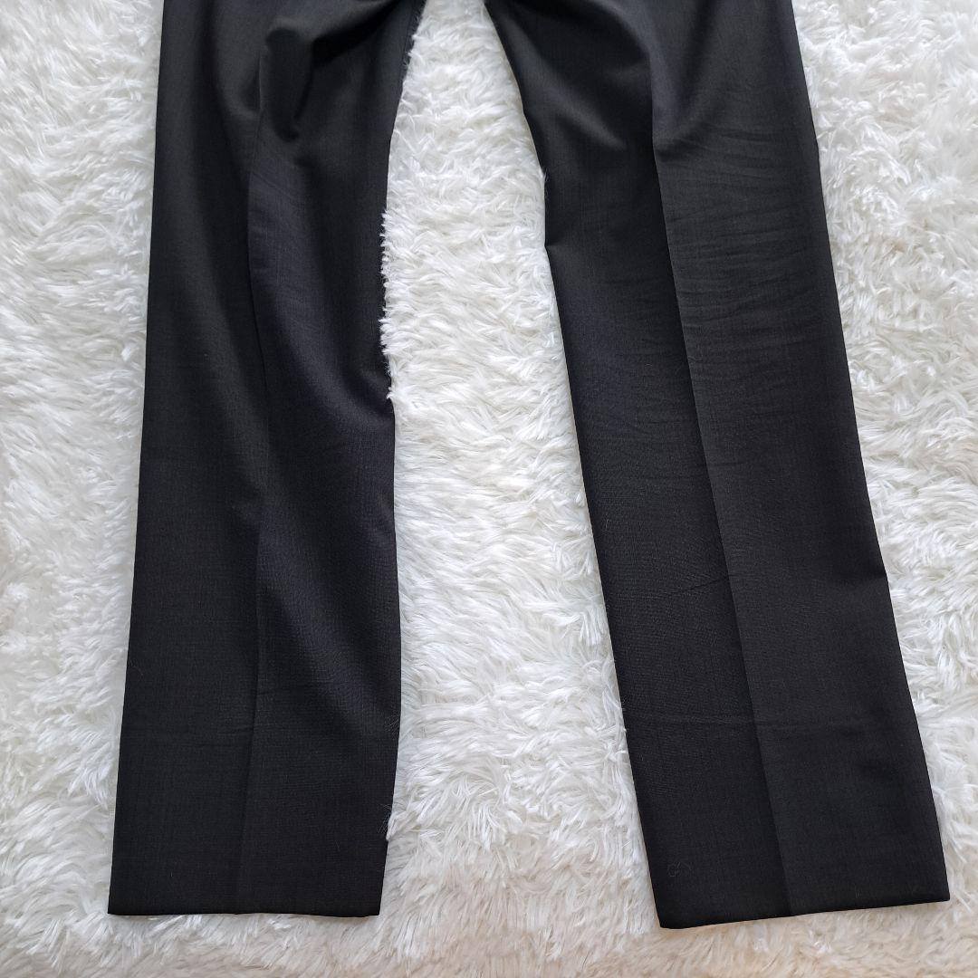 スーツセレクト【美品】 3ピーススーツ A6 リバーシブルベスト 黒系 ウール混