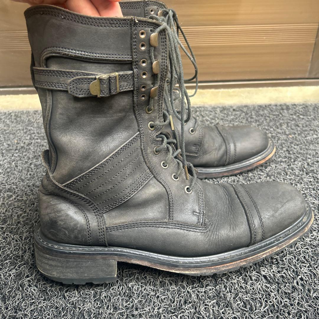 GOA レースアップブーツ 本革 イタリア製ソール 約28cm ブラック