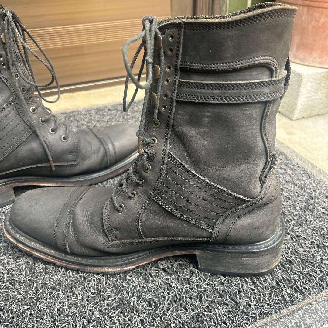 GOA レースアップブーツ 本革 イタリア製ソール 約28cm ブラック