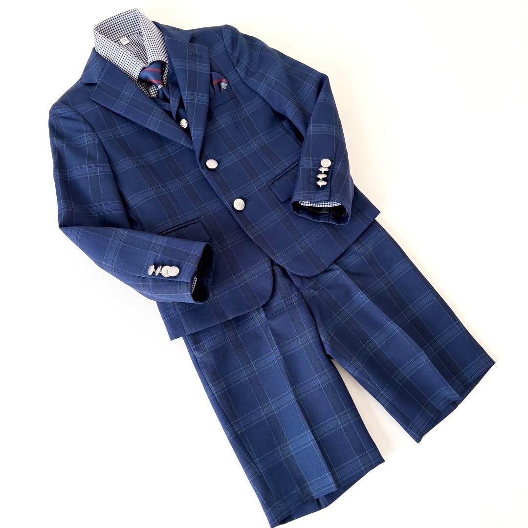 極美品✨ワンダーファクトリー フォーマルスーツ 6点セット120 ベスト3ピース