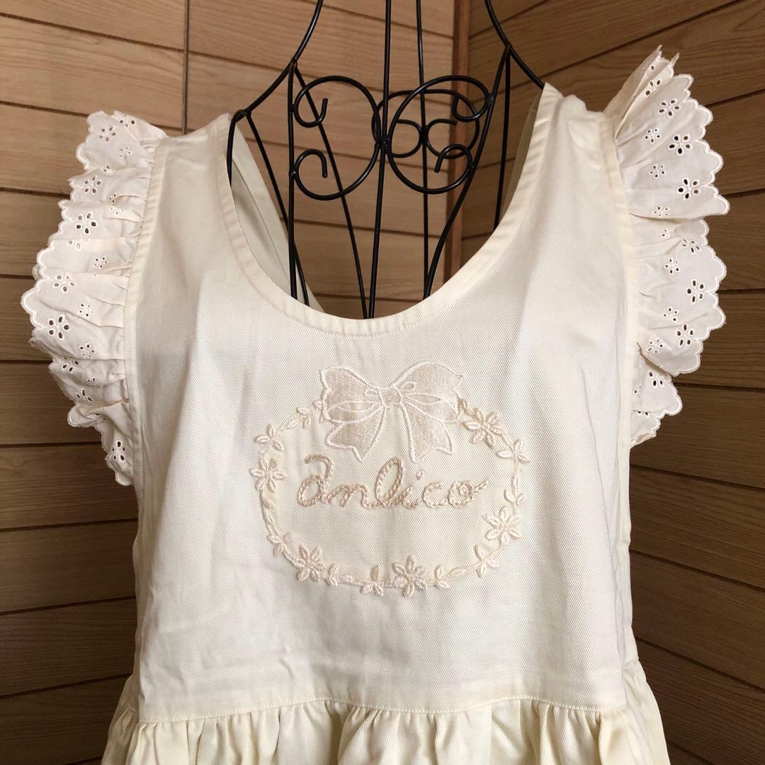 ♥新品タグ付き　ANLICO アンリコ ドレスエプロン♥刺繍レース