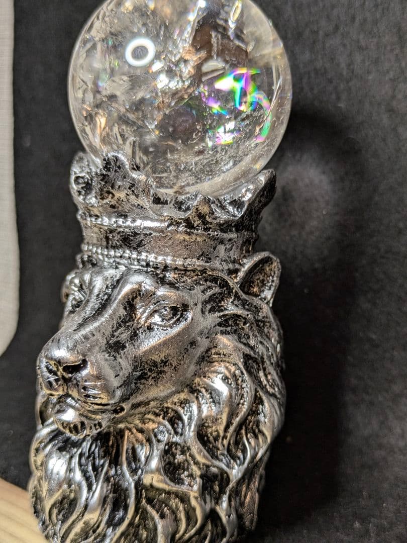 レムリアン水晶　スフィア　コロンビア産　赤いオーラライト有　47.2ミリ