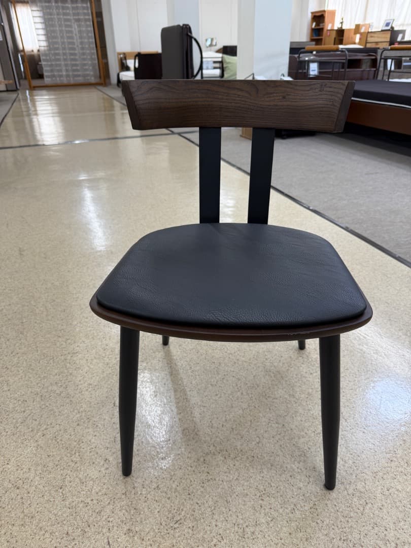 木製ダイニングチェア 黒