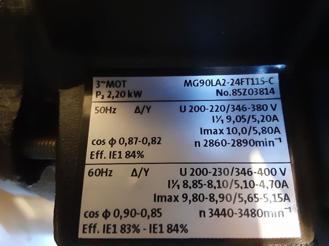 GRUNDFOS 工業用ポンプ 新品未使用 三相モーター付き 約17kg