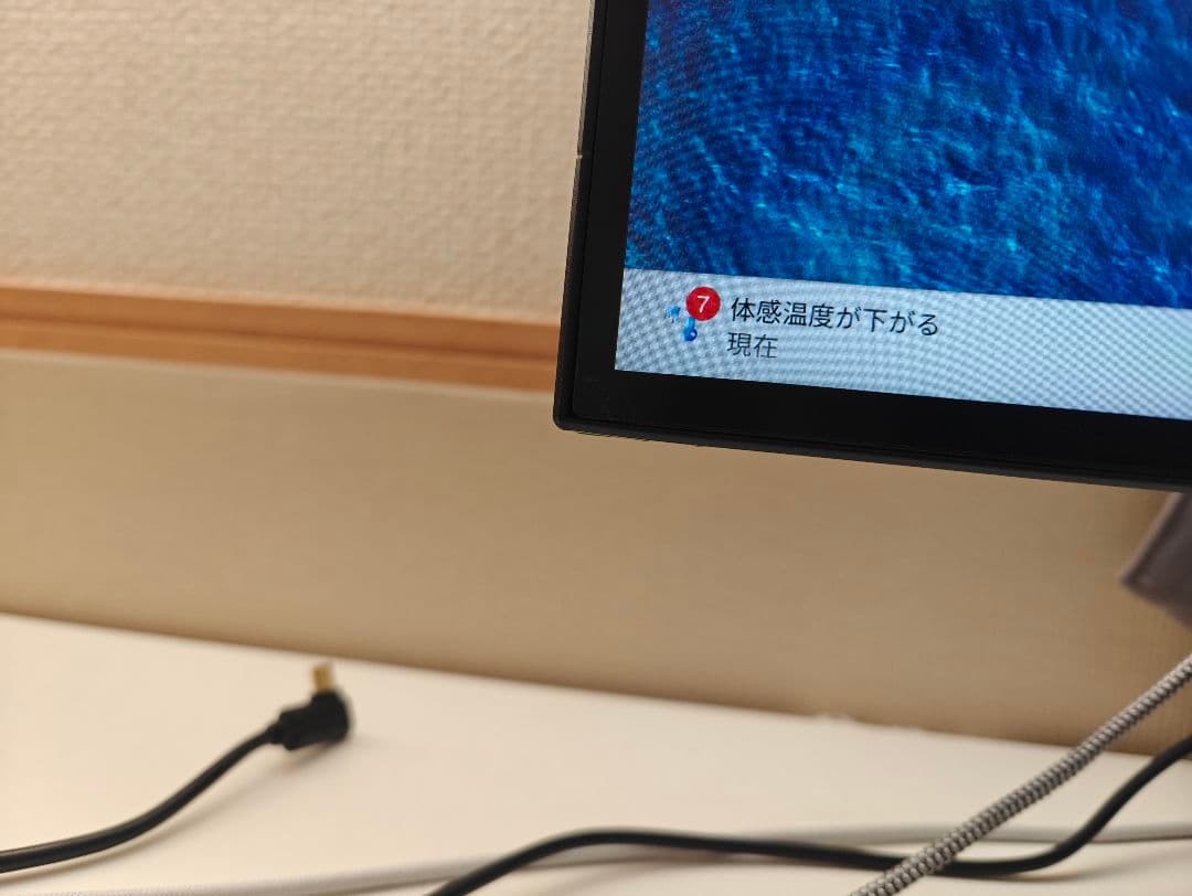 JAPANNEXT 27インチ モニター 4k 60HZ べセルレス