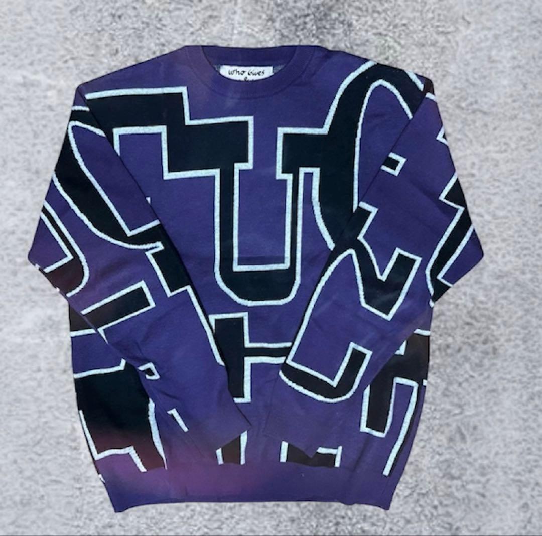 fackupclothes ニットセーター　M 紫