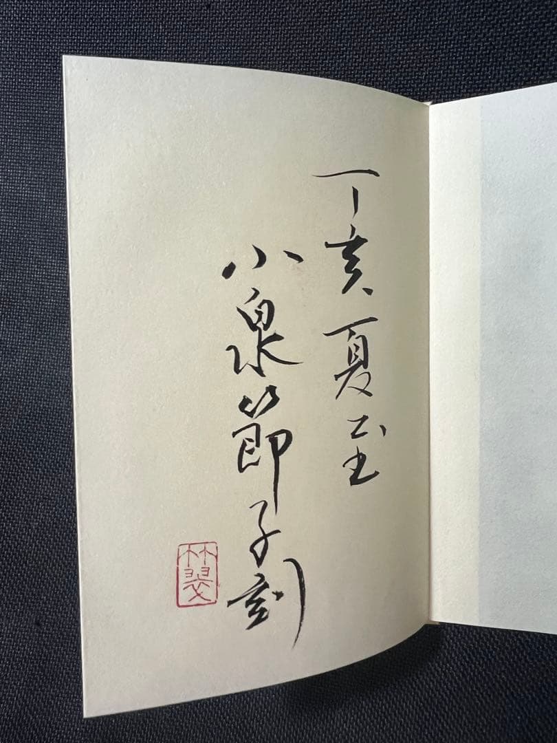 小泉節子 篆刻作品小型折帖「つれづれの印」肉筆文字入り 2007年◆書道 篆書